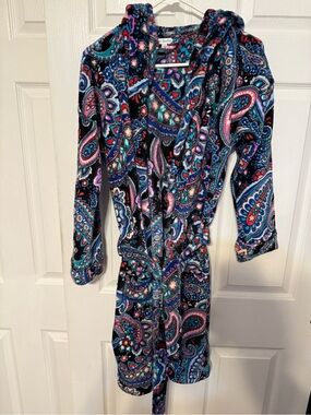 Vera Bradley Paisley Print Robe in Black, Pink, Blue, Purple